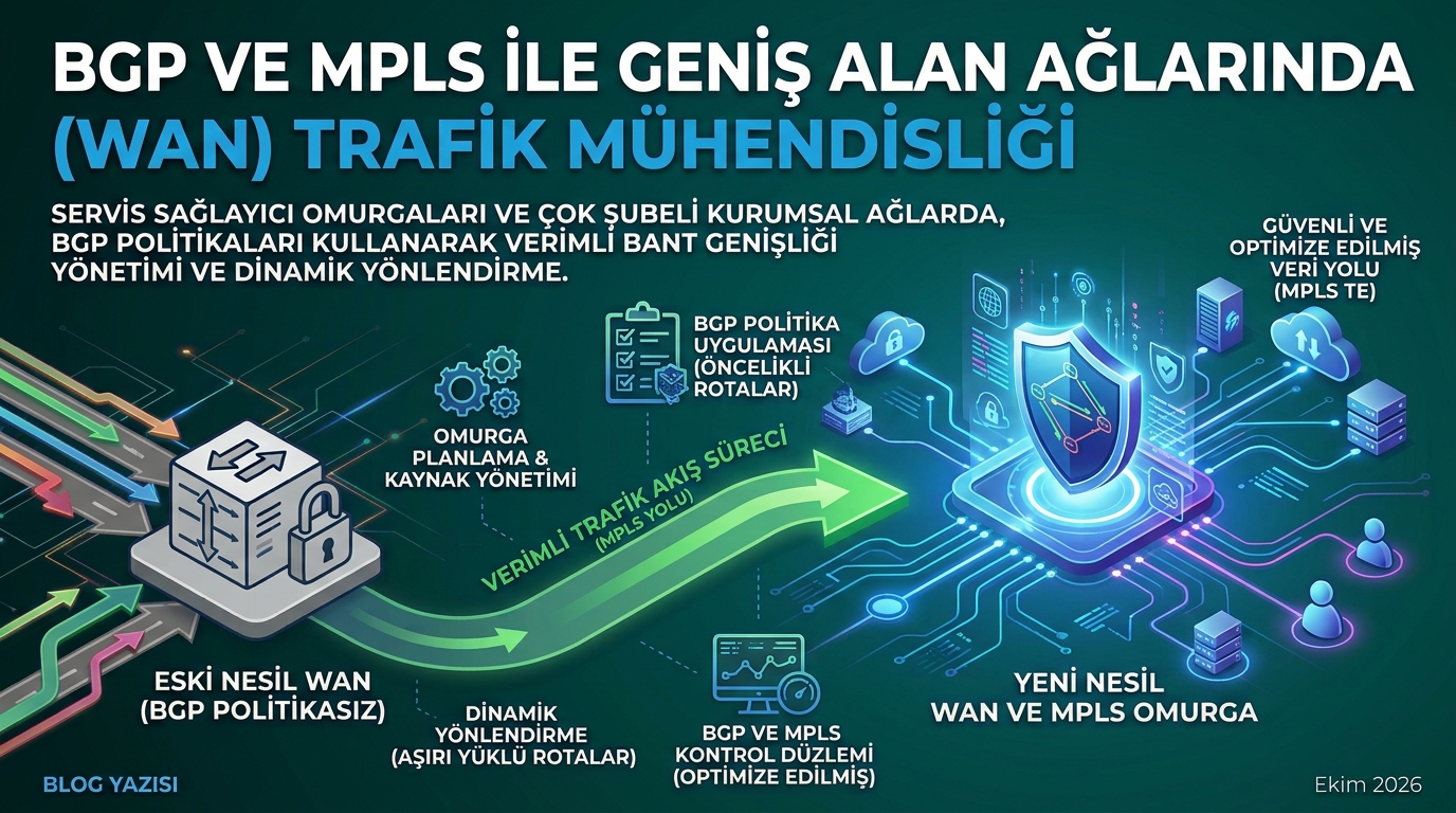 BGP ve MPLS ile Geniş Alan Ağlarında (WAN) Trafik Mühendisliği